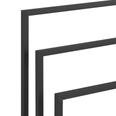 Stajati vješalica na 3 ručnici slobodno stojeći kat čelik 45 x 21,5 x 84 cm tamno siva