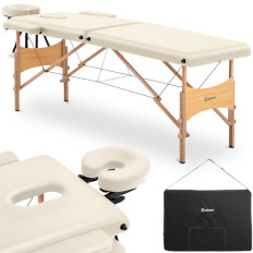 Table de massage en bois portable pliable Toulouse Beige jusqu'à 227 kg beige