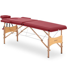 BAKA FÖR MASSAGE BED Trä bärbar vikning Toulouse röd till 227 kg röd