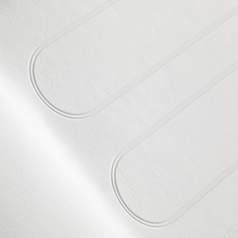 Hidraulična kozmetička stolica Sillon 210 s kolijevkom bijela — detaljni prikaz površine