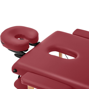 Mesa para cama de masaje Portátil de madera Plegable Toulouse rojo a 227 kg rojo