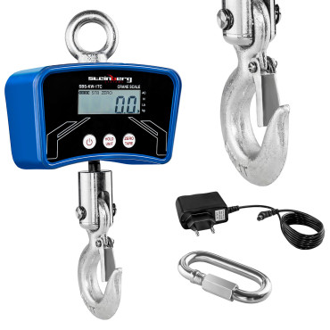 Hakowa skala piekārtā 1 tonnām SBS-KW-1TC ar 1000 kg / 0,2 kg barošanas avots