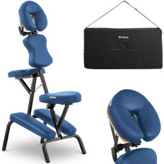 Massage chair Portable Montpellier Blue to 130 kg blue
