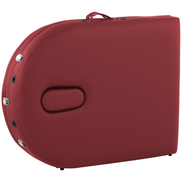 Masāžas gultas pārnēsājamais locīšana ar koka rāmi Colmar Red līdz 227 kg sarkanā krāsā