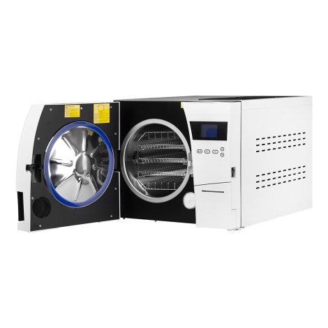 Autoclave Lafomed Premium Line LFSS23AA LCD 23L Classe B avec imprimante médicale — vue de face