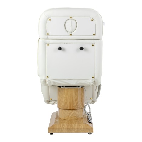 Electric cosmetic chair Sillon Cloud 3 motors cream — rear view