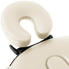 Massage Bed Portable Bädd Folding med en träram Colmar Beige till 227 kg Beige
