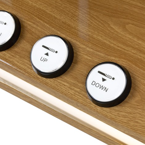 Elektrické kozmetické kreslo Sillon Cloud 3 motory krémové — detail ovládania