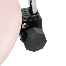 Sedia cosmetica con schienale rotante Regolabile Mannheim in polvere rosa rosa