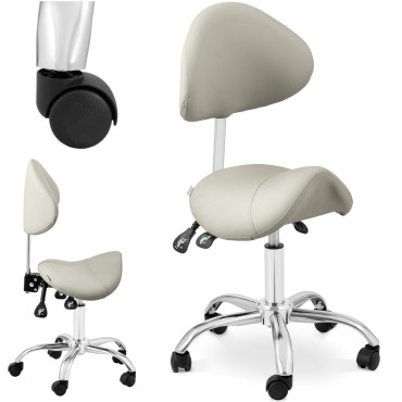 Cosmetic chair saddle with...