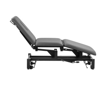 Hydraulisk rehabiliteringsbriks til massage og fysioterapi Balance Solidum 3 grå — fra siden