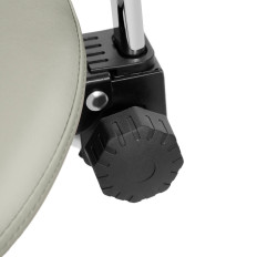 Chaise de beauté en forme de selle avec dossier pivotant réglable MANNHEIM GREY grise