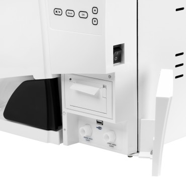 Lafomed autoklave premium line lfss23aa lcd med 23L klasse B medicinsk printer — fra siden
