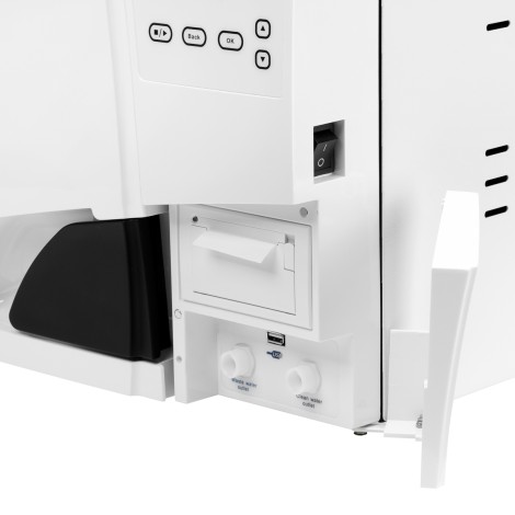 Lafomed autoklave premium line lfss23aa lcd med 23L klasse B medicinsk printer — fra siden