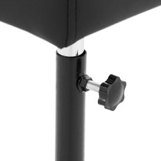 Kosmetische Fußstütze für Pediküre einstellbare Höhe bis 67 cm bis 80 kg - schwarz