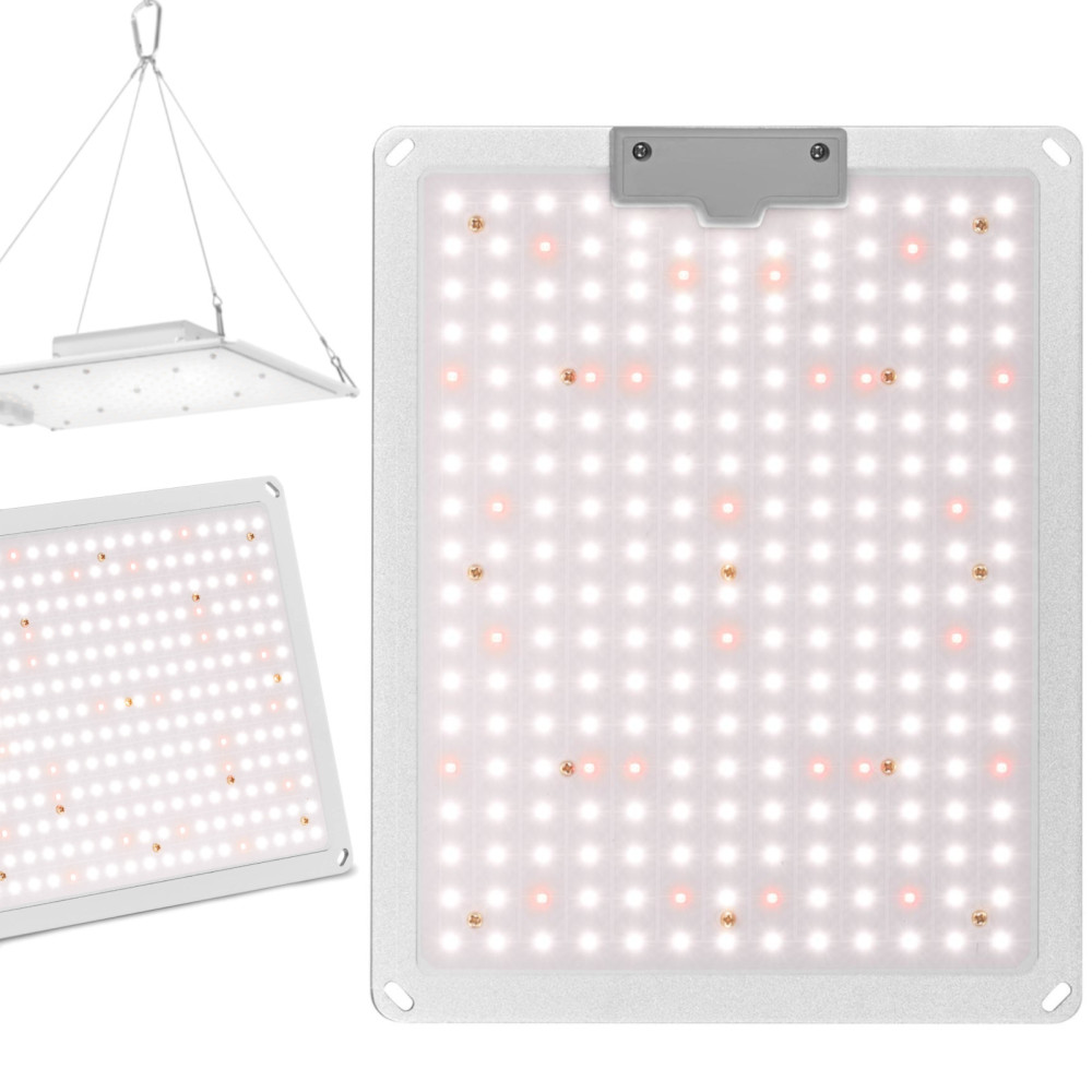 Lamp voor het groeien van plantengroei Volledig spectrum 30 x 24 cm 234 LED 110 in zilver