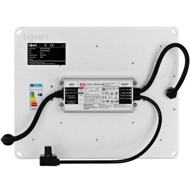 Lamp voor het groeien van plantengroei Volledig spectrum 30 x 24 cm 234 LED 110 in zilver