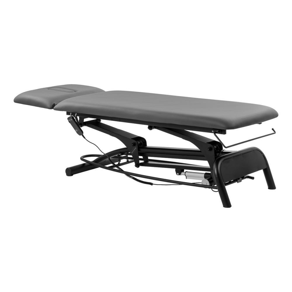 Table de rééducation électrique Balance Novus 2 grise pour massage et physiothérapie — vue latérale