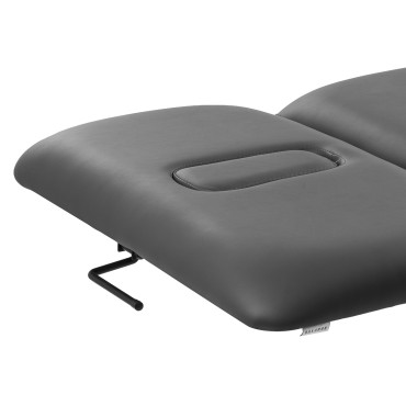 Electric rehabilitation table for massage and physiotherapy Balance Novus 2 grey — close-up of the surface