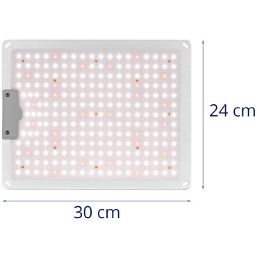 Lampa för växande växttillväxt fullt spektrum 30 x 24 cm 234 LED 110 i silver