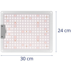 Lamp voor het groeien van plantengroei Volledig spectrum 30 x 24 cm 234 LED 110 in zilver