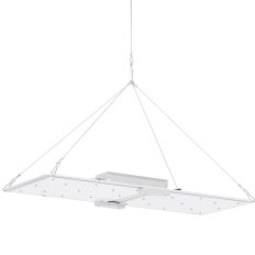 Lampe für wachsende Pflanzenwachstum Vollspektrum 60 x 24 cm 468 LED 220 in Silber