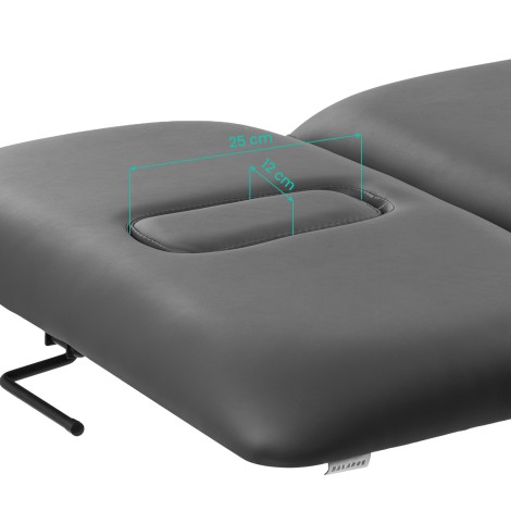 Table de rééducation électrique Balance Novus 2 grise pour massage et physiothérapie — gros plan surface
