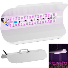 Lâmpada para plantas de crescimento de crescimento Spectrum completo 25 x 12 cm 136 LED 50 em prata