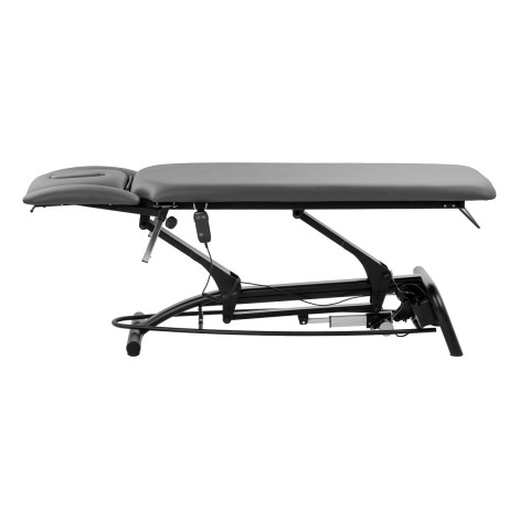 Cama elétrica de reabilitação para massagem e fisioterapia Balance Novus 4 cinza — vista lateral