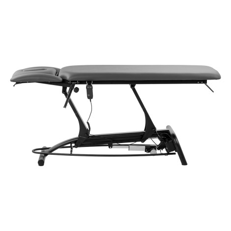Table de rééducation électrique Balance Novus 4 grise avec hauteur réglable — vue latérale