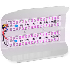 Lampada per la crescita Piante in crescita Spectrum completo 25 x 17 cm 136 LED 100 in argento