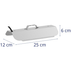 Lampa för tillväxt växande växter Full spektrum 25 x 12 cm 136 LED 50 i silver