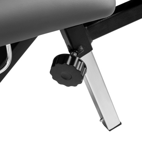 Electric rehabilitation table for massage and physiotherapy Balance Novus 4 grey — close-up of the handle