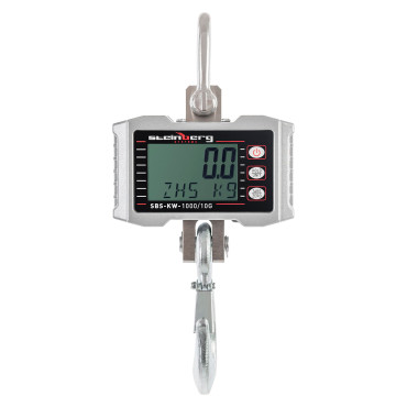 Āķis Svars ir apturēts līdz 1000 kg / 0.5kg LCD