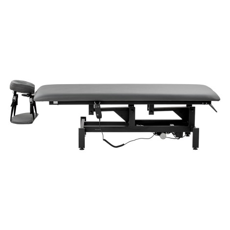 Cama Elétrica de Reabilitação para Massagem e Fisioterapia Balance Eso 1 cinza — vista lateral