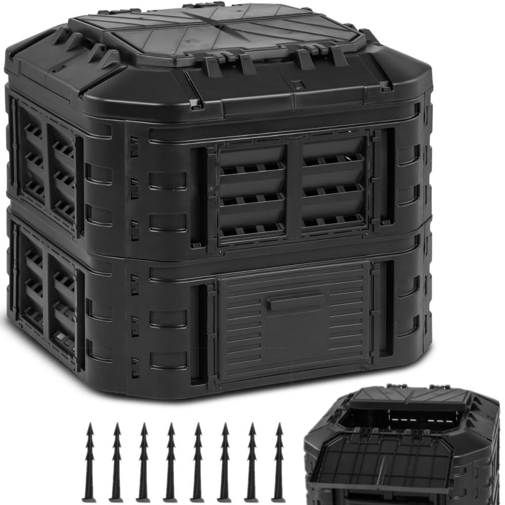 Modulārā komposteris organiskajam noplūdei Garden 90 x 90 x 80 cm 600 l Modulārā komposteris organiskajam noplūdei Garden 90 x 90 x 80 cm 600 l