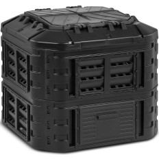 Composteur modulaire pour le jardin pour déchets organiques 90 x 90 x 80 cm 600 l