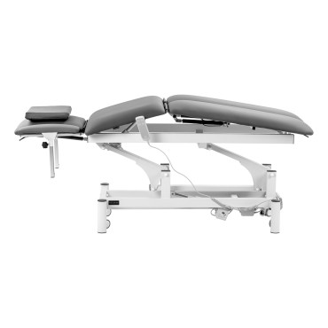 Elektrische Rehabilitatietafel voor Massage en Fysiotherapie Balance Eso Pro grijs — zijaanzicht
