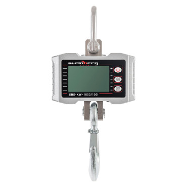 Āķis Svars ir apturēts līdz 1000 kg / 0.5kg LCD