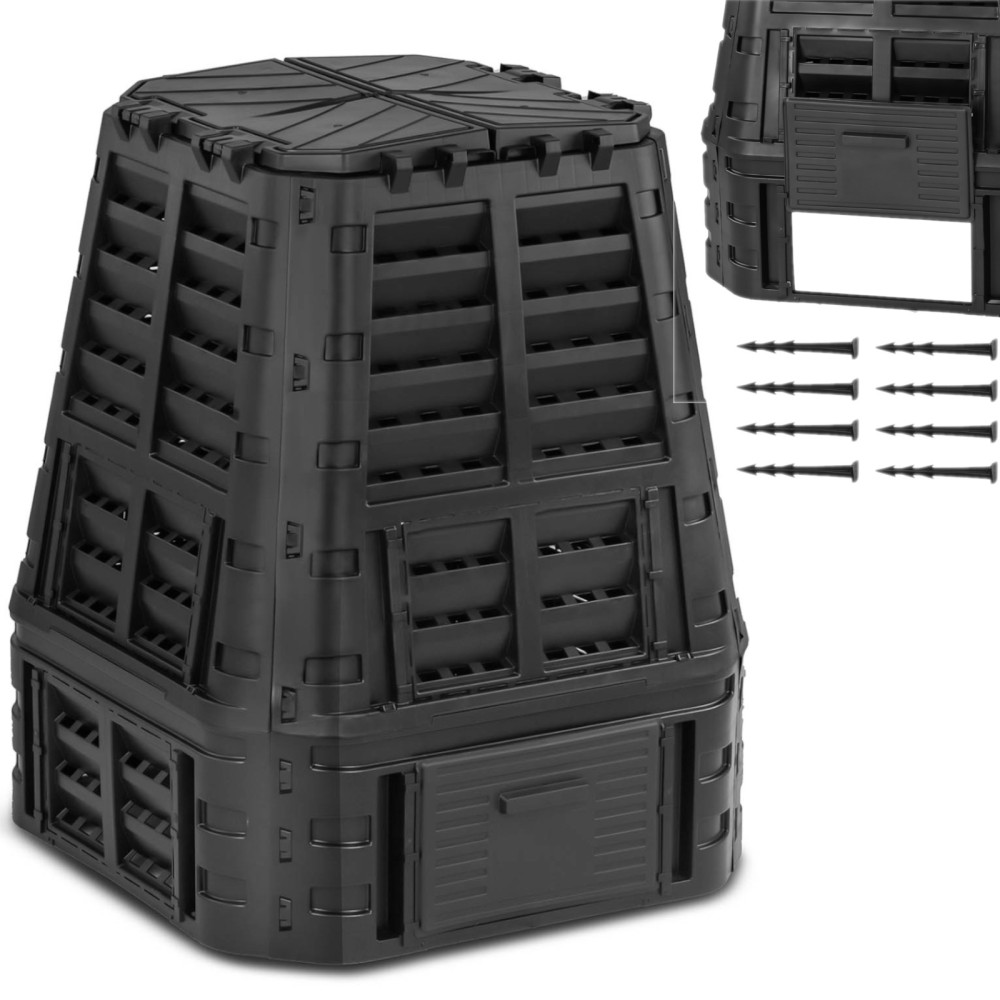 Garden Composter för organiskt avfall 93 x 93 x 113 cm 740 l