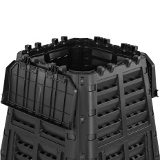 Tuincomposter voor organisch afval 93 x 93 x 113 cm 740 l