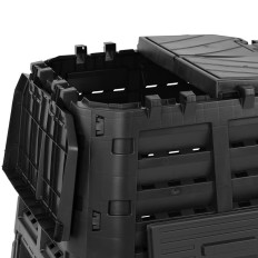 Tuincomposter voor organisch afval 69 x 69 x 82 cm 480 l