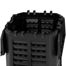 Composteur de jardin pour déchets organiques 68 x 68 x 84 cm 360 l