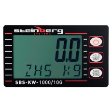 Āķis Svars ir apturēts līdz 1000 kg / 0.5kg LCD