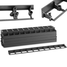 Frontera elástica del borde del césped para las rejillas de césped 101 cm 30 PCS.