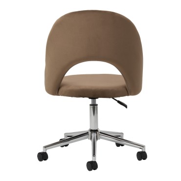Chaise 4Rico Arco velours marron — vue arrière