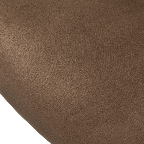 4Rico Arco Braun Velours Drehstuhl mit Gasfeder — Detailaufnahme Sitz