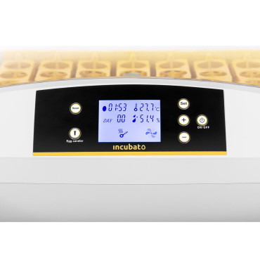 Inkubatora inkubators Klużyk līdz 42 olas Vistas 90 W + Owlooskopkops