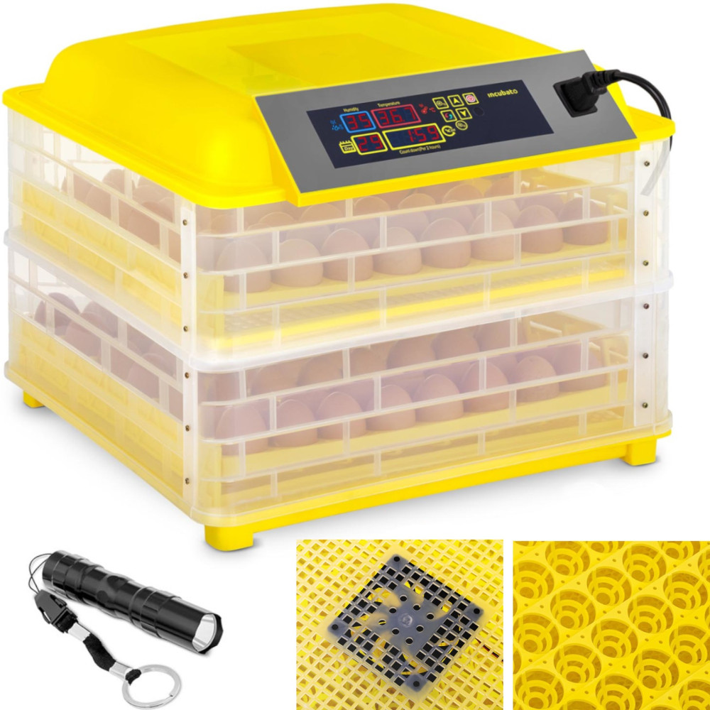 Incubadora Klujem Klujem a 112 Ovos Frango 120W + Owloskop