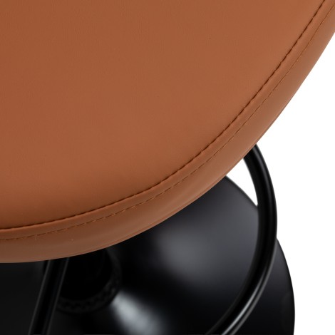 4Rico Modo barna bárszék állítható magassággal — közeli kép az ülésről